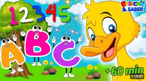 Maratona do ALFABETO, as CORES, os NÚMEROS e as FORMAS GEOMÉTRICAS - Desenho infantil educativo 