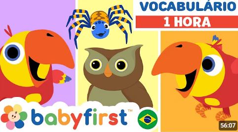 Desenhos Educativos para Crianças | Aprender animais e Jogando com Larry | 1 Hora | BabyFirst Brasil